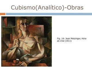 Cubismo(Analítico)-Obras




               Fig. 14- Jean Metzinger, Hora
               do Chá (1911)
 