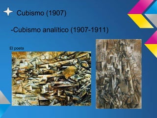 Cubismo (1907)
-Cubismo analítico (1907-1911)
El poeta
 