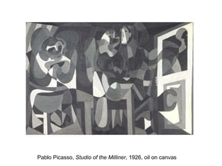 Pablo Picasso,  Studio of the Milliner , 1926, oil on canvas 