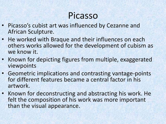 Cubism Powerpoint PPT