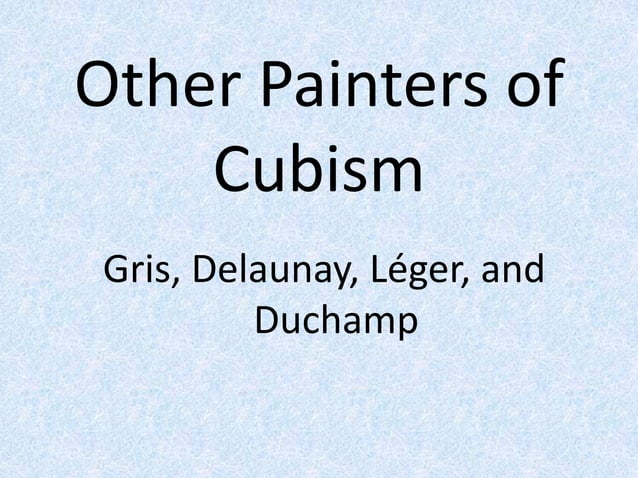 Cubism Powerpoint PPT