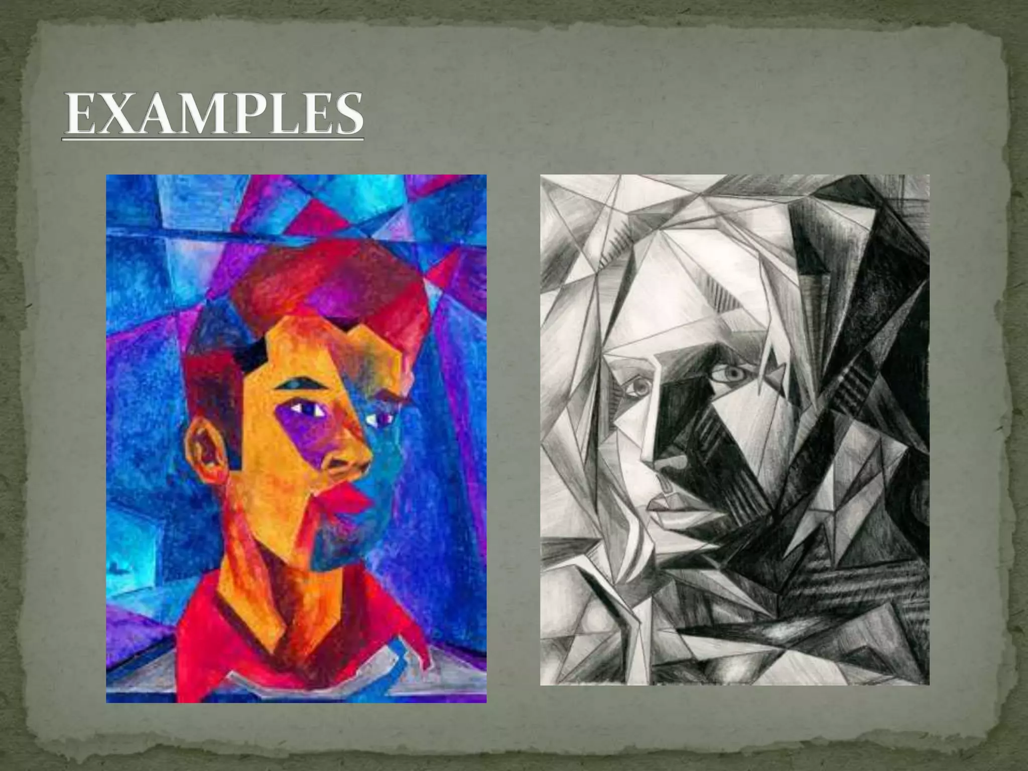 Cubist self portrait