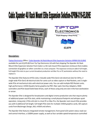 Cubix xpander 4 u rack mount | PDF
