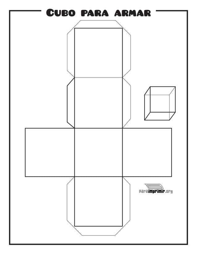 Cubo para armar passo a passo PDF