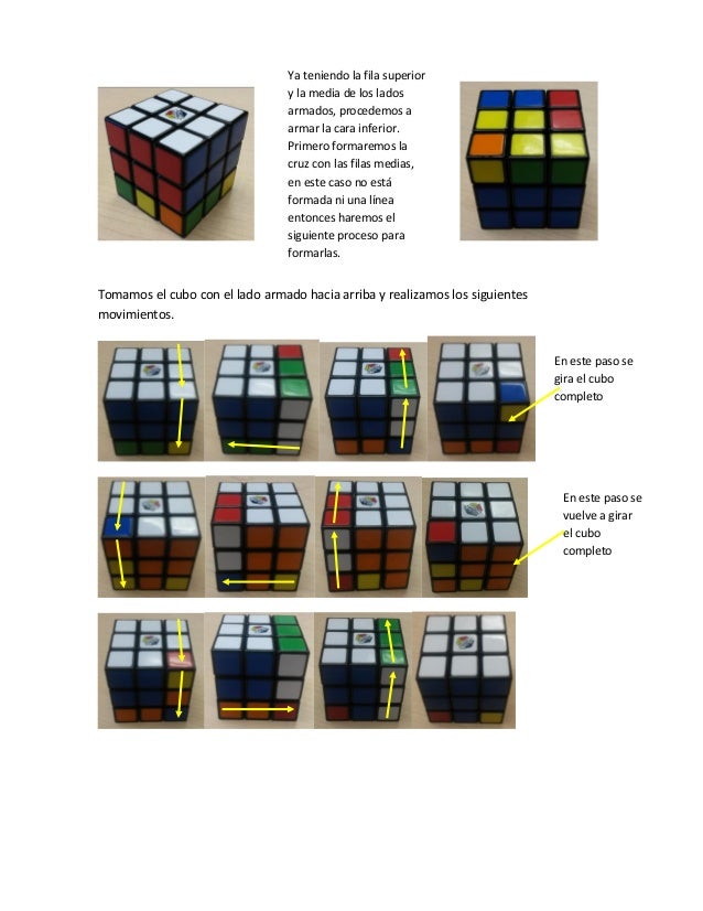 Manual Para Armar Cubo Rubik 3x3
