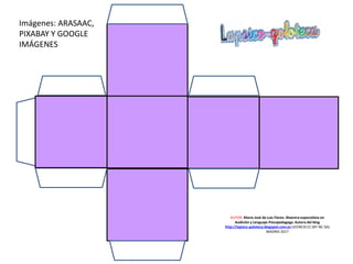 AUTOR: María José de Luis Flores. Maestra especialista en
Audición y Lenguaje-Psicopedagoga. Autora del blog
http://lapsico-goloteca.blogspot.com.es LICENCIA CC (BY-NC-SA)
MADRID 2017
Imágenes: ARASAAC,
PIXABAY Y GOOGLE
IMÁGENES
 