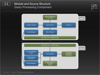Design & Implementation ConceptsWorkspace – Object & Lock Caching2.418/41   First Look Inside CUBRID