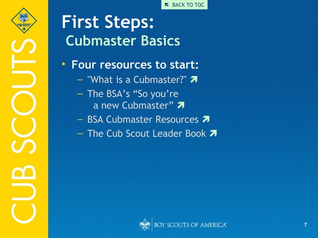 Cubmaster's Toolbox | PPT