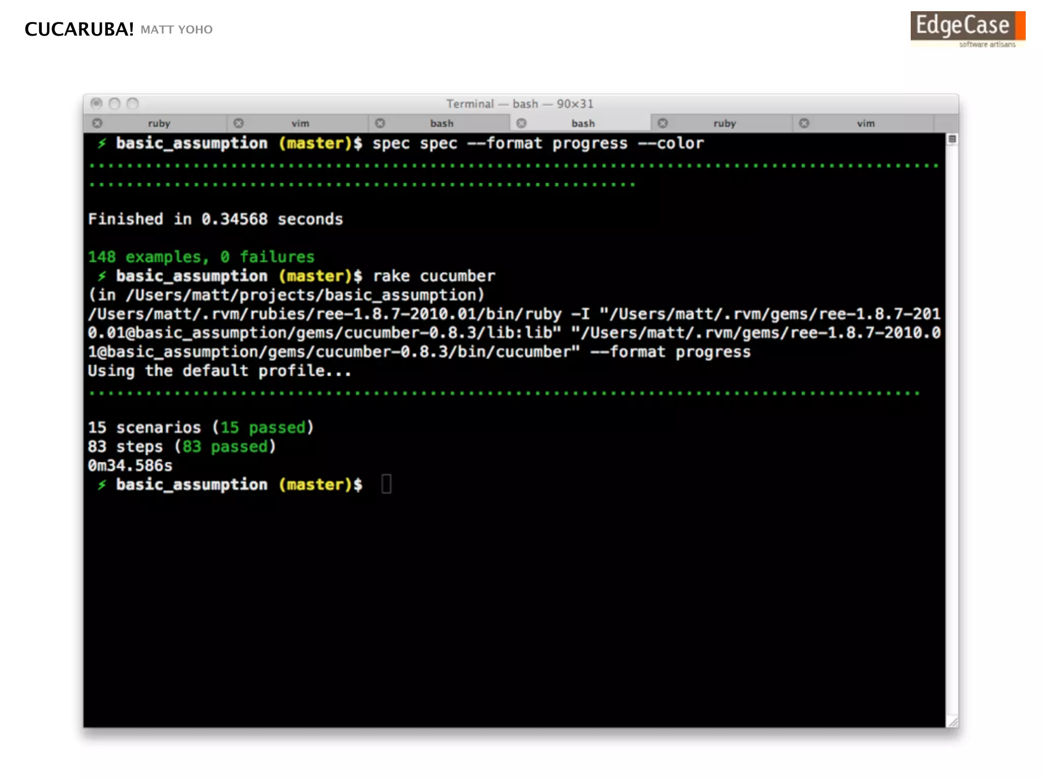 CUCARUBA!   MATT YOHO
 
