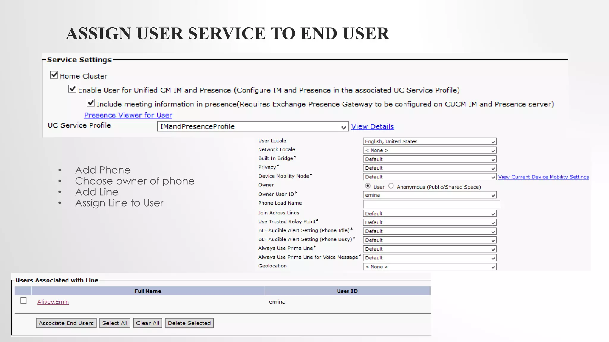 Cucm and im&presence server integration | PPT
