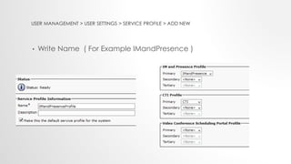 Cucm and im&presence server integration | PPTX