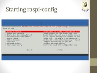 Starting raspi-config
 