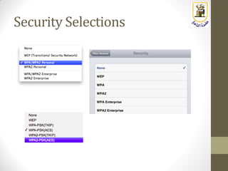 Security Selections
 