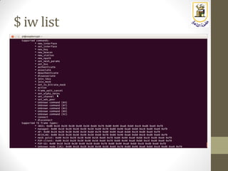 $ iw list
 
