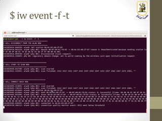 $ iw event -f -t
 