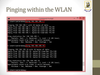 Pinging within the WLAN
 