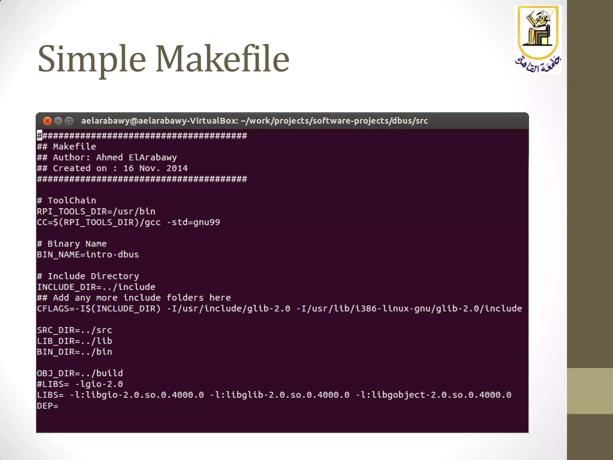 Simple Makefile
 