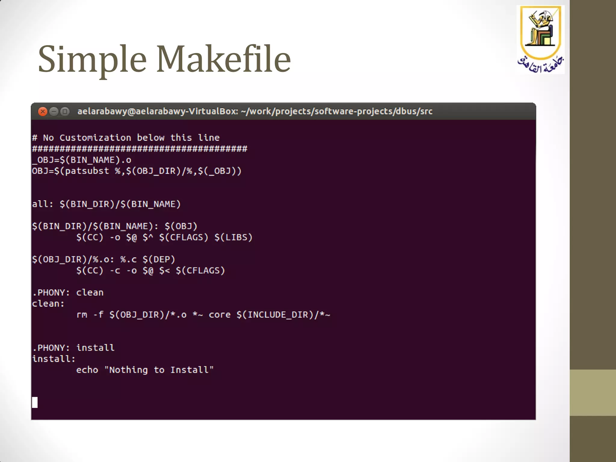 Simple Makefile
 