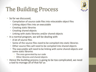 Embedded Systems: Lecture 13: Introduction to GNU Toolchain (Build ...