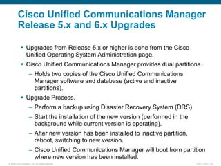 CUCM Upgrade doc review for scratch read | PDF