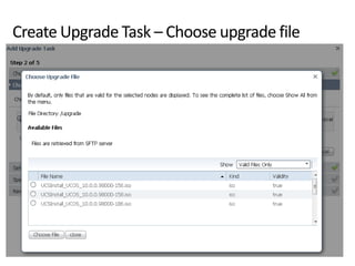 Create Upgrade Task – Choose upgrade file
 
