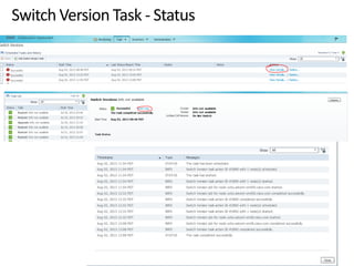 Switch Version Task - Status
 