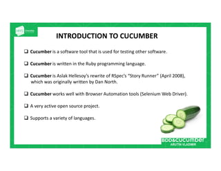 BDD & Cucumber | PDF