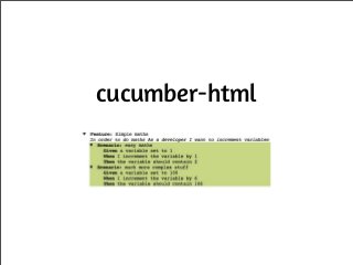 cucumber-html
 