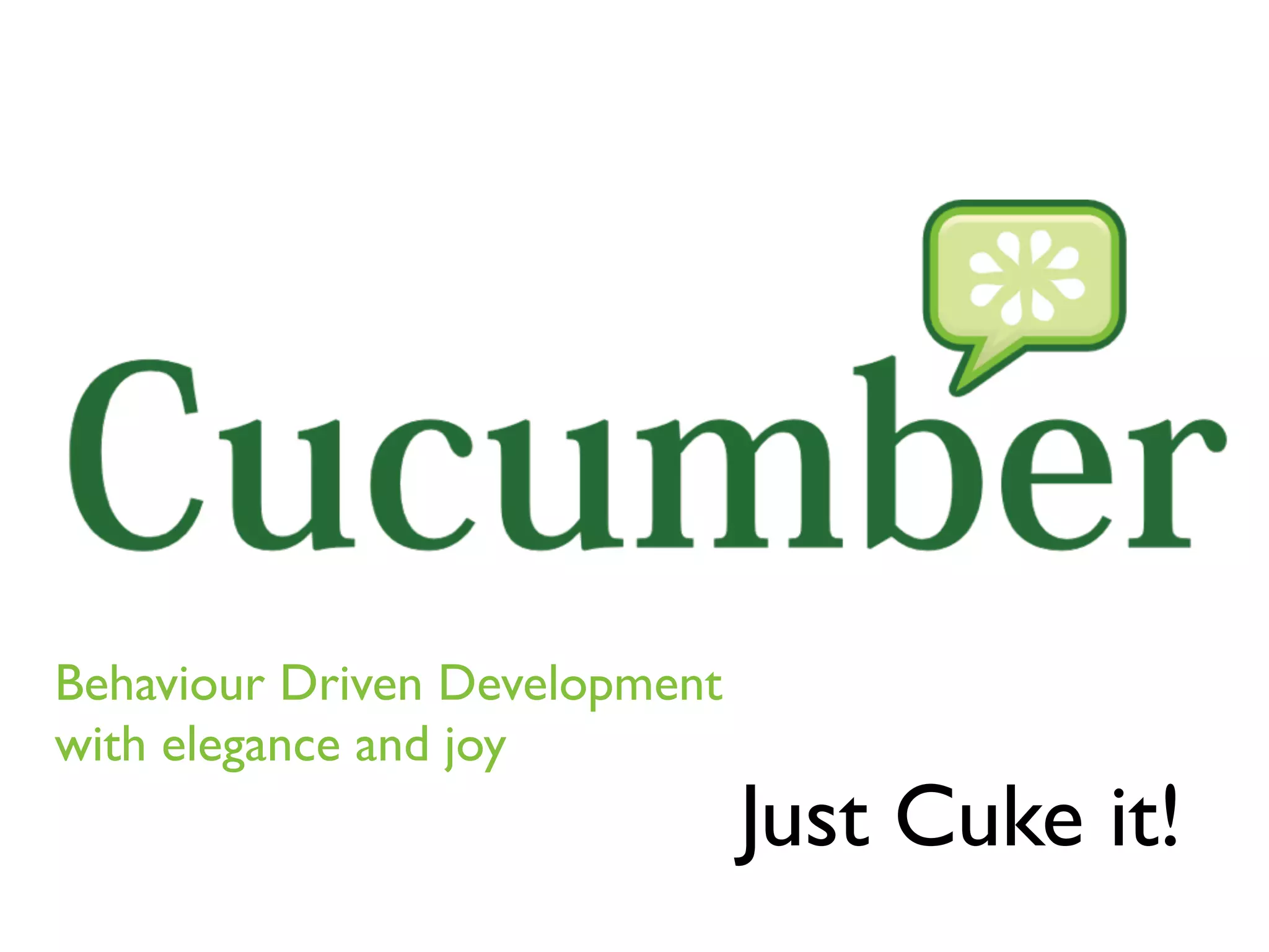 Outside-in Development with Cucumber and Rspec