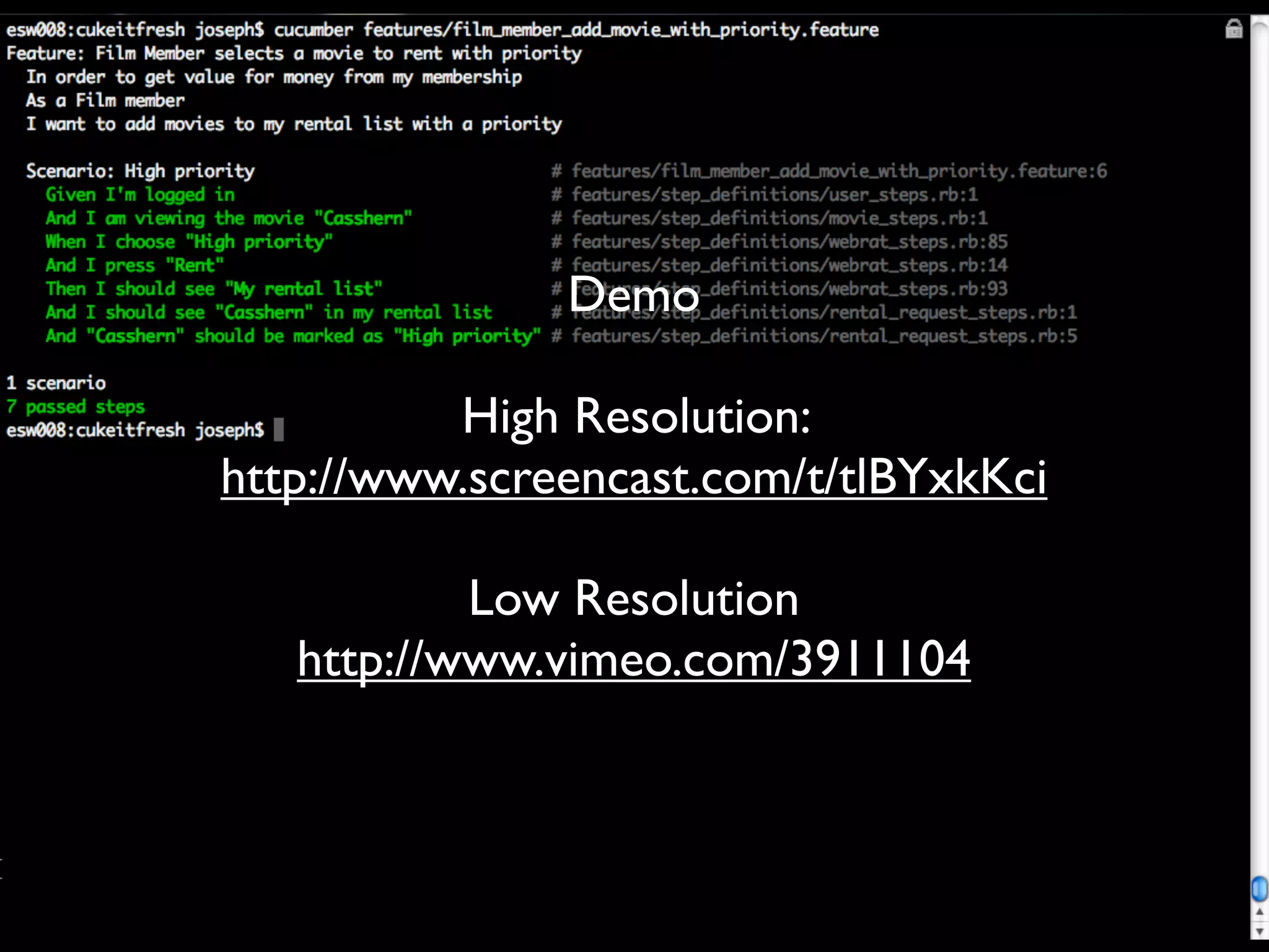 Outside-in Development with Cucumber and Rspec