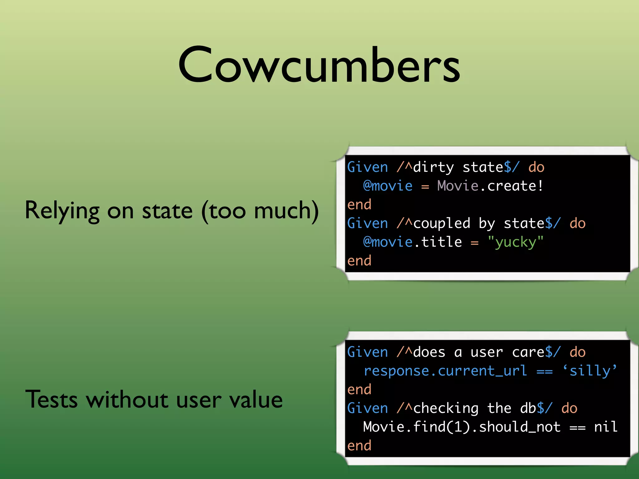 Outside-in Development with Cucumber and Rspec