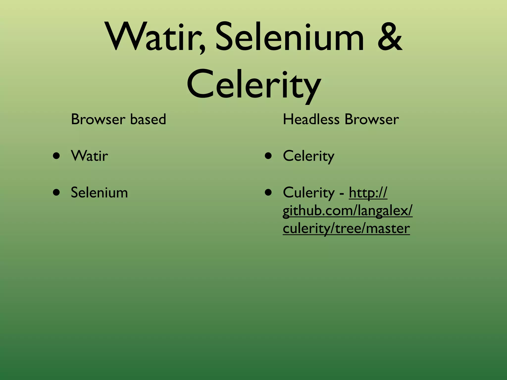 Outside-in Development with Cucumber and Rspec