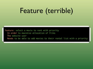 Outside-in Development with Cucumber and Rspec