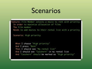 Outside-in Development with Cucumber and Rspec