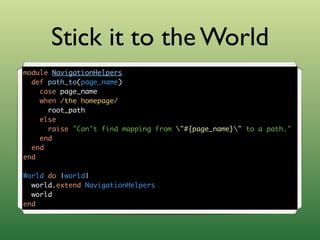 Outside-in Development with Cucumber and Rspec