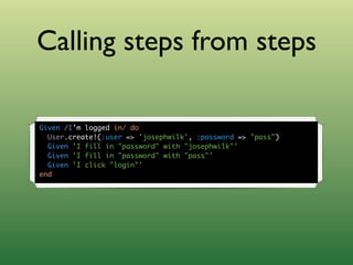Outside-in Development with Cucumber and Rspec