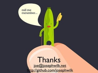 Outside-in Development with Cucumber and Rspec