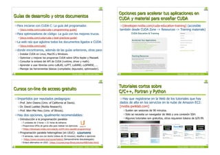Programación avanzada de GPUs con CUDA: Arquitectura y desarrollo | PDF