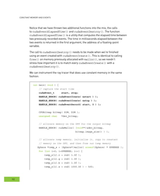 CUDA by Example : Constant Memory and Events : Notes | PDF