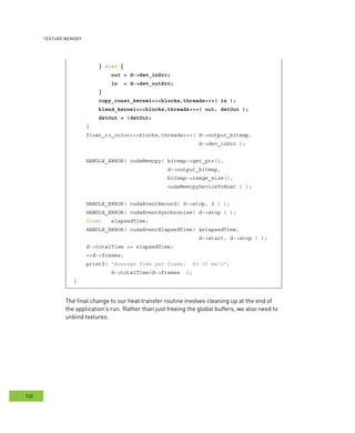 CUDA by Example : Texture Memory : Notes | PDF
