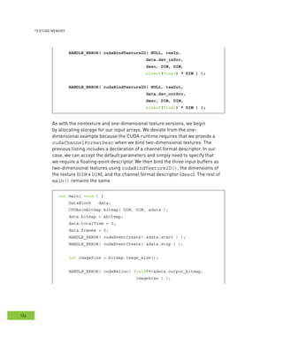 CUDA by Example : Texture Memory : Notes | PDF