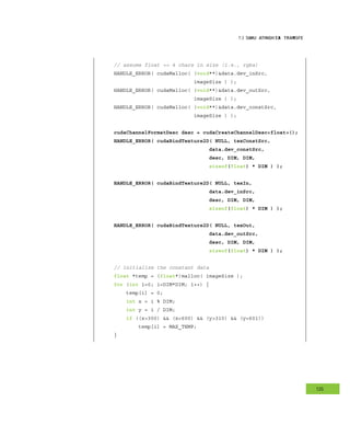 CUDA by Example : Texture Memory : Notes | PDF