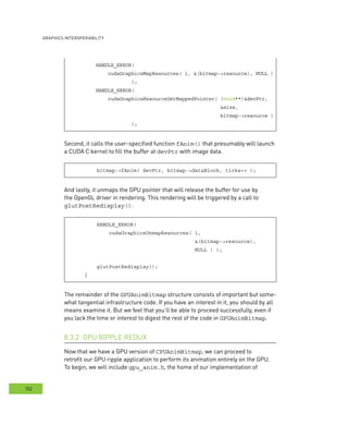 CUDA by Example : Graphics Interoperability : Notes | PDF