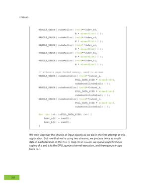 CUDA by Example : Streams : Notes | PDF