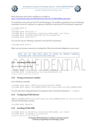 Cuda lab manual | PDF