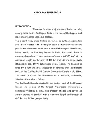 Cuddapah supergroup | PDF