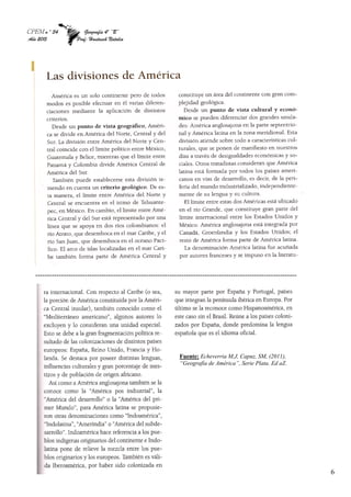 CPEM n º 34 Geografía 4º “B”
Año 2015 Prof: Hantusch Natalia
6
---------------------------------------------------------------------------------------------------------------
Fuente: Echeverria M,J, Capuz, SM, (2011),
“Geografía de América”, Serie Plata. Ed aZ.
 