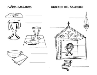 PAÑOS SAGRADOS OBJETOS DEL SAGRARIO
 
