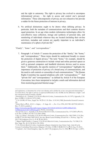 The Human Right to Privacy in the Digital Age | PDF