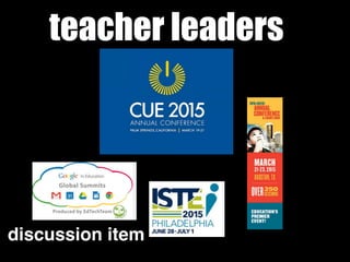 teacher leaders
discussion item